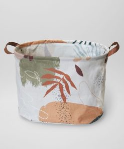 Panier de rangement en tissu - Beige