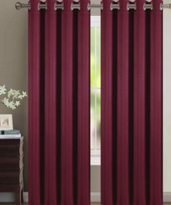 Univers Decor - Rideau Occultant 140 X 260 Cm - 4 Panneaux - Rouge bordeaux