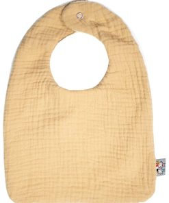 Bavoir en gaze de coton, Jeanne - Marron noisette