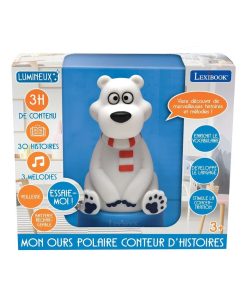 Compteur D’histoires Ourson En 3d Avec Veilleuse, Musiques Et Variation De Couleurs 17cm (français) - N/A