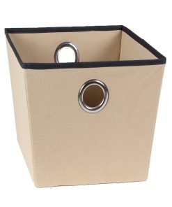 Corbeille Beige En Tissu Avec Oeillet - Beige