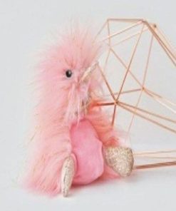 doudou Doudou et compagnie Canard Rose Comete doré Petit modele 18cms Coin Coin Pantin - Rose