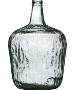 Vase dame Jeanne Sahara 10L verre recyclé D26 H39 - Transparent