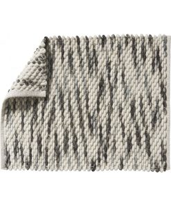 Guy Levasseur - Tapis de bain en polycoton fantaisie gris et blanc - Gris