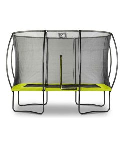 Trampoline sur pieds 214x305cm noir et filet de sécurité Sihouette EXIT - Vert