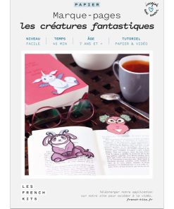 Coffret DIY papier - 4 Marque-pages - Créatures - N/A