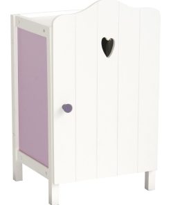 ROBA Armoire Poupée "Fienchen" avec Tringle à Vêtements et Étagère - Dès 3 Ans - Lilas/Blanc - N/A