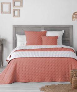 Couvre lit matelassé Collection Bicolore Mellewe - Marron