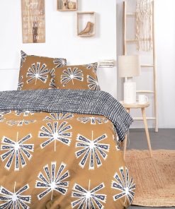 Parure de lit imprimé - 2 personnes - Beige