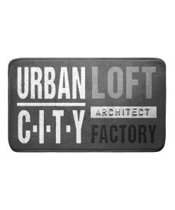 Tapis de bain urban loft - gris anthracite