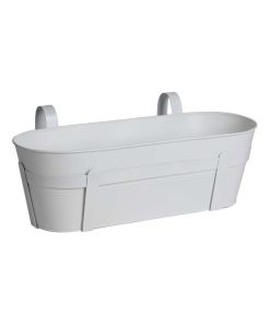 Jardinière métal avec support Colors blanc - Blanc