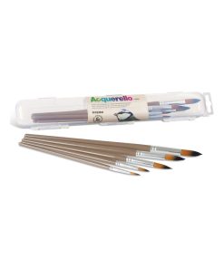 5 pinceaux aquarelle pointe ronde - N/A