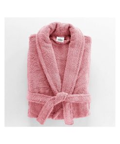 Peignoir Col Chale Tendresse bois de rose - Rose