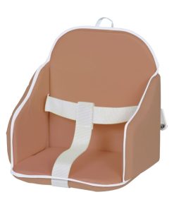 Candide - Coussin de chaise PVC avec sangles de sécurité cassonade - Orange