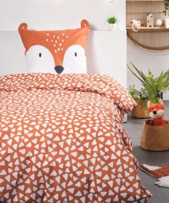Parue de lit 'Renard' - 1 personne - Orange