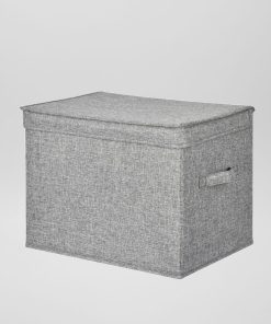 Boite de rangement en tissu - Gris