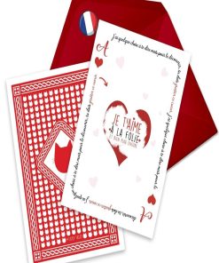 Carte Pour Déclarer Son Amour Et Son Enveloppe | Fabrication Française - N/A