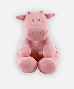 Peluche coton BIO 40cm Lola - Rose
