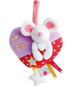 doudou Doudou et compagnie Souris Rouge lune Magic luminescent DC3015 Magic Musical - Rouge