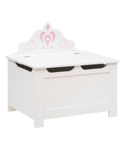 Coffre de rangement couronne hiver - Blanc