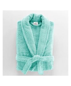 Peignoir Col Chale Tendresse vert celadon - Vert d'eau