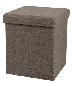 Cube De Rangement Pliable Avec Couvercle - 38 X 38 Cm - Marron