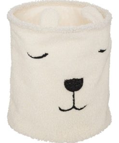 Bac à jouets bouclette H40 - Blanc