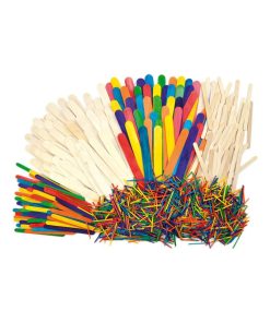 Lot de 1200 bâtonnets et allumettes en bois - N/A