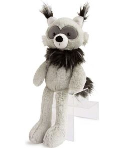 doudou Histoire d'ours Raton Laveur Gris 30cms Glitter Pantin - Gris