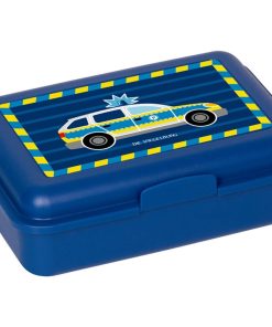 Boîte à déjeuner motif Voiture de police - Bleu - N/A