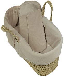 Eveil Et Nature Couffin Et Sa Chanceliére Coton Bio - Beige