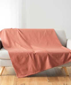 Plaid Jete de lit fauteuil Lucilia - Rose