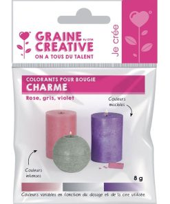 3 colorants solides pour bougies - Charme - Multicolore