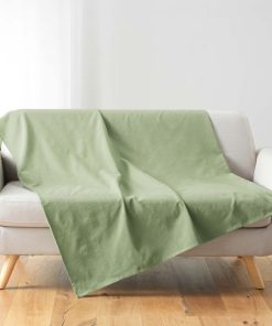 Plaid Jete de lit fauteuil Lucilia - Vert d'eau