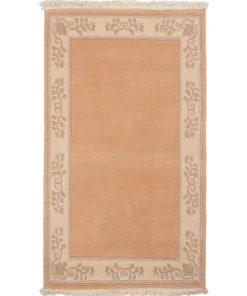 Tapis d'orient 90x160 NAPISSA Beige fait main en laine idéal pour Entrée - Beige