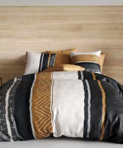 Parure 4 pièces Trophé 2 personnes coton 57 fils DH140 - Blanc