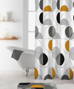 Rideau de douche 180x200 Color Pop gris - Gris