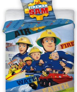 Parure de lit Coton Enfant Fireman - Bleu