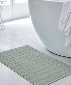 Tapis de bain 80 x 50 cm - Vert d'eau