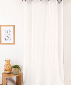 Rideau en gaze de coton - Blanc