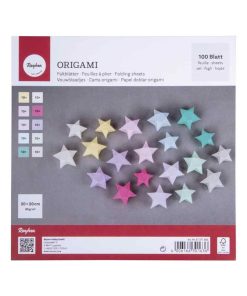 100 Feuilles pour origami couleur pastel 20 x 20 cm - N/A