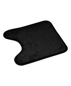 Tapis contour de WC vitamines uni - Noir