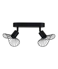Rampe 2 spots orientables Capeline noir - Noir
