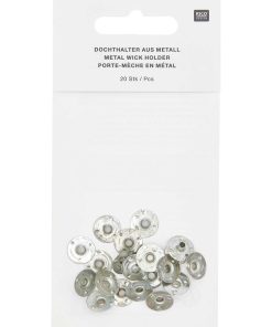 20 porte-mèches en métal - Gris