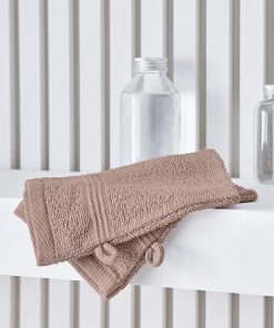 Lot de 2 gants de toilette - rose