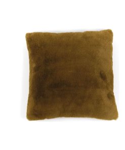 Coussin fausse fourrure INDIES - Bronze