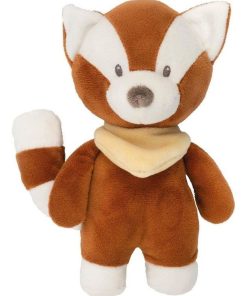 Hochet peluche Boris panda roux Boris & Jungo (21 cm) - Marron