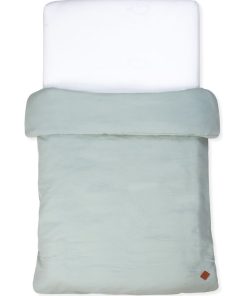 Housse de couette en gaze de coton, Jeanne - Vert d'eau