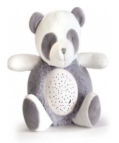 Peluche veilleuse musicale Panda (20 cm) - Gris