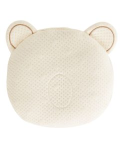 Candide - Coussin cale tête bébé P'tit Panda - Coton - Ecru